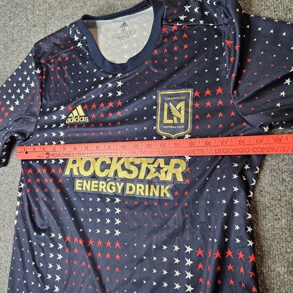 Adidas MLS Men's LAFC 2022 Americana Pre-Match Jersey Size Medium Blue Stars - Picture 5 of 7